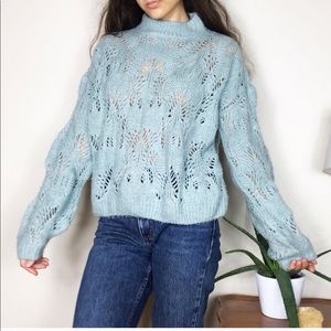 Vintage open knit sweater 🌿